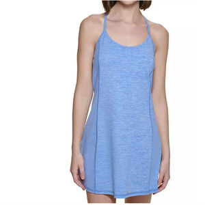 Calvin Klein Performance Halter Peached Space Dye Sport Dress Blue Size S